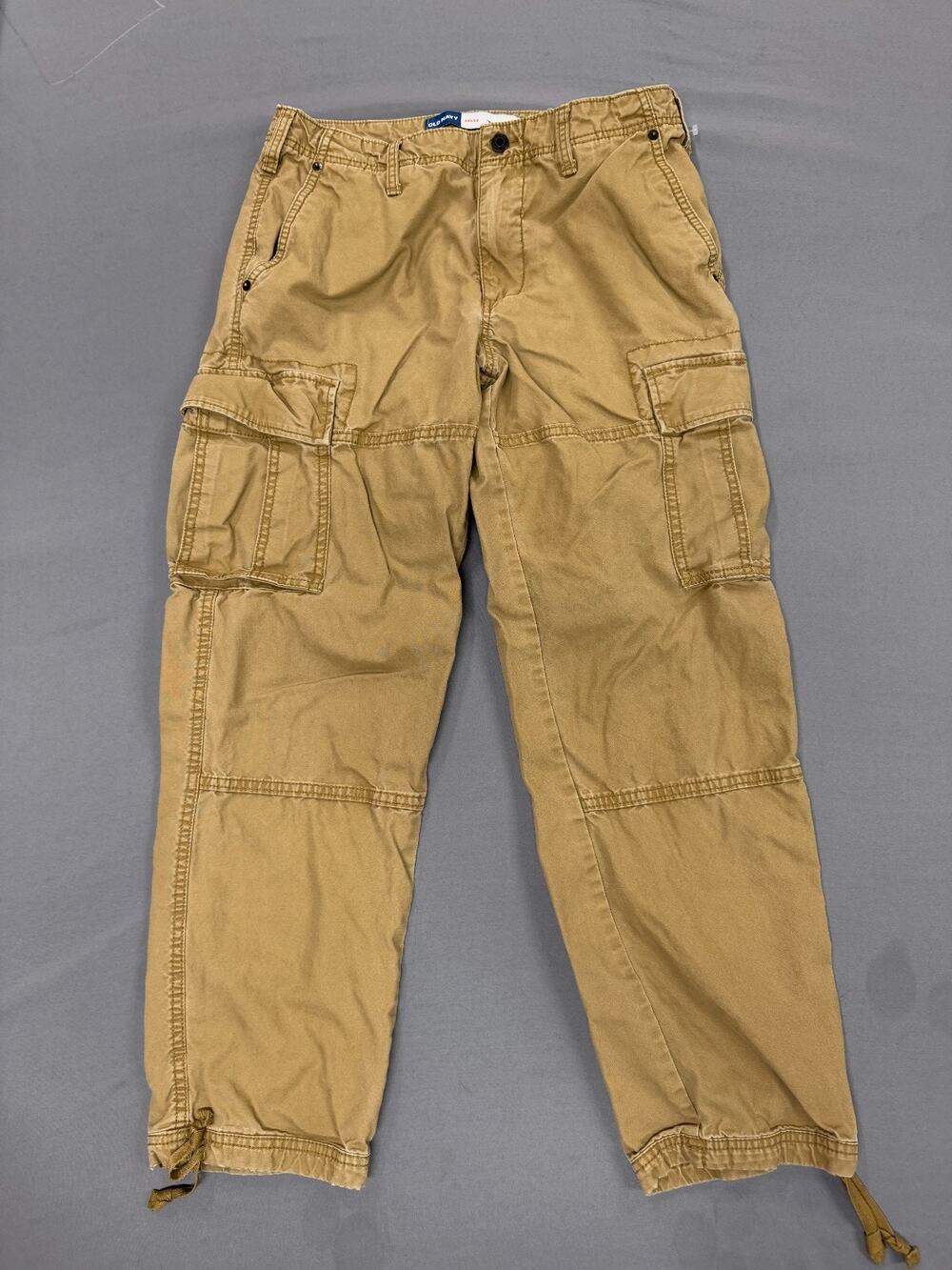 Old Navy '94 Cargo Pants Men's 32x32 Khaki Tan Straight Leg Utility Y2K